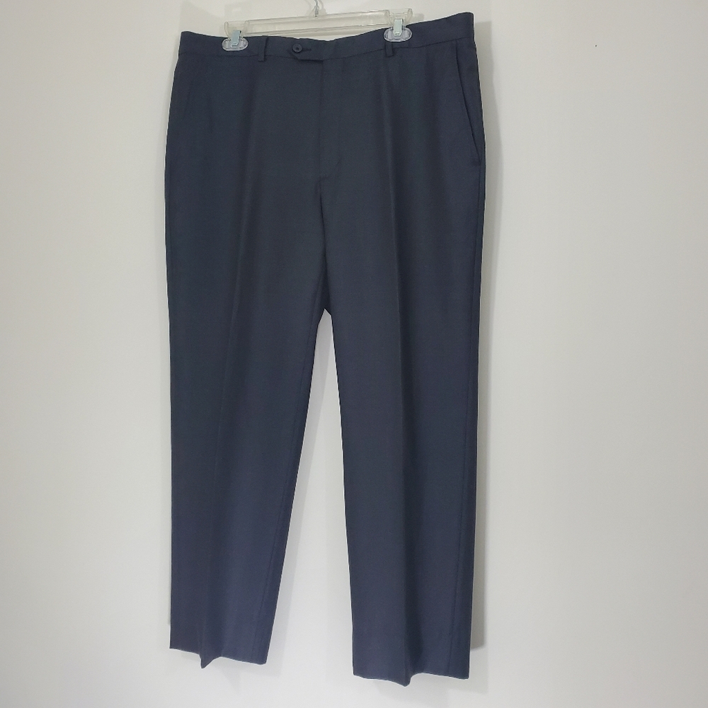 Santorelli Charcoal Gray Made in Italy 100% Wool Pants, Size 38